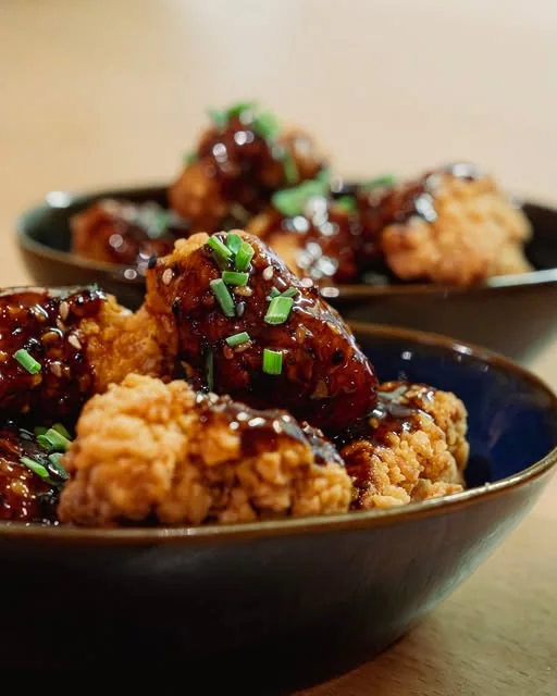 Poulet karaage, sauce maison